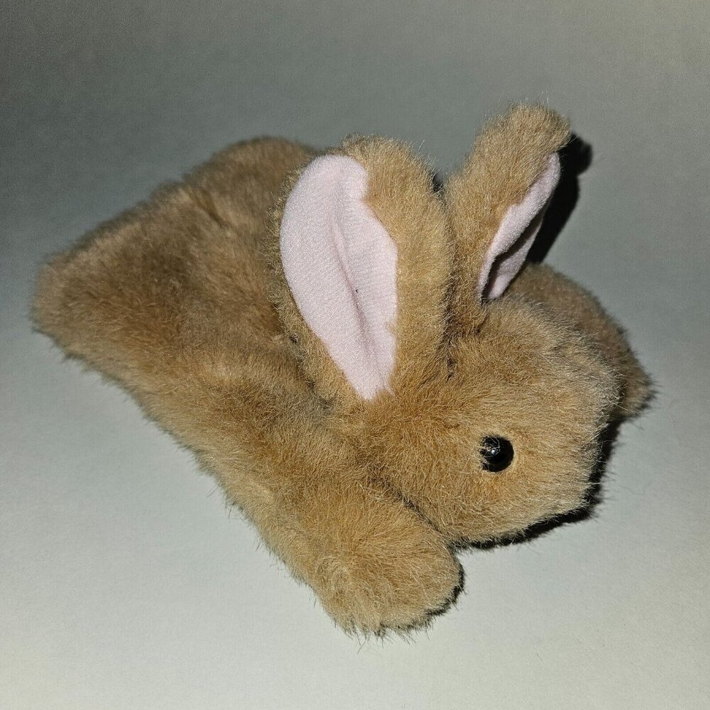VTG 1988 Applause Brown Bunny Rabbit Hand Puppet Easter Small 7" Hop Scotch